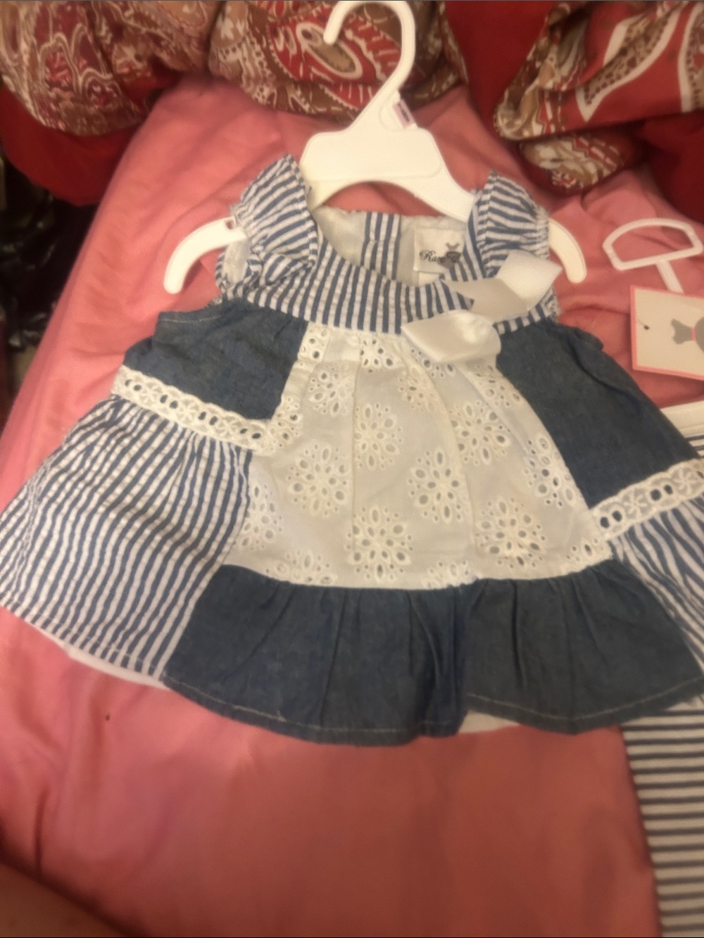 NWT Sz 6/9 mths patchwork Capri set
